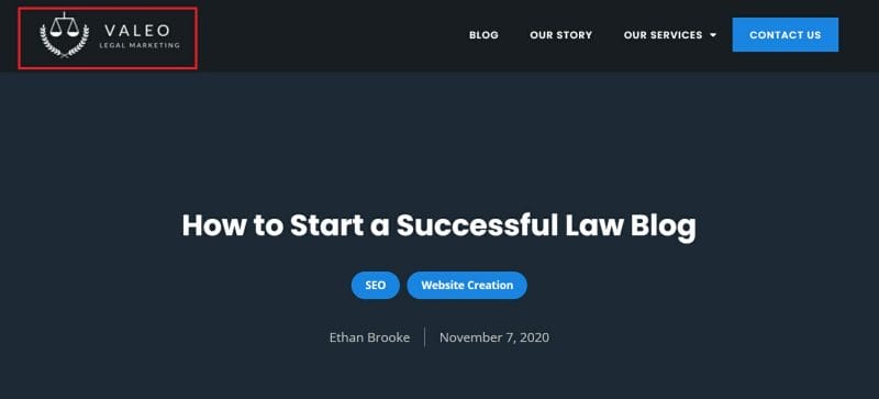 Blogging for Lawyers: How to Start & Grow Your Legal Blog 19 Law firm blog logo