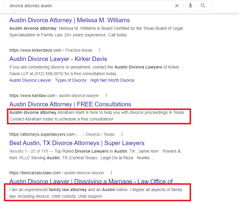 A Complete Guide to Family Law Marketing 11 Austin divorce attorney google search